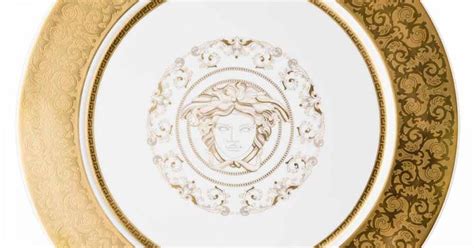 Rosenthal Versace Medusa Gala Gold Piatto Segnaposto Cm Porcellana