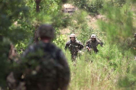 At Fort Benning Georgia Marines From Company F 24th Marine