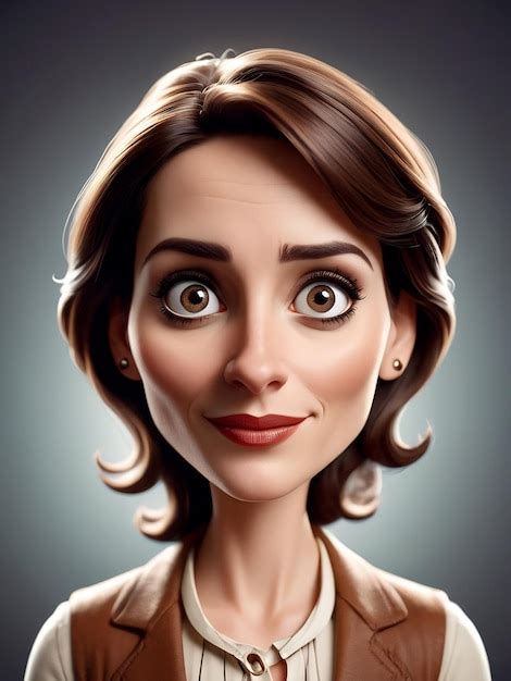 Premium Photo 3d Portrait Cartoon Caricature Illustration Playful