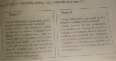 Ley Analiza Las Siguientes Textos Luego Responde Las Preguntas Que