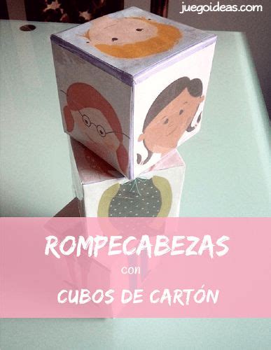 Juguete Diy Rompecabezas De 3 Piezas Con Cubos De Cartón 1 Año A Más Juegoideas Juegos