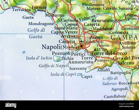 Napoli map hi-res stock photography and images - Alamy