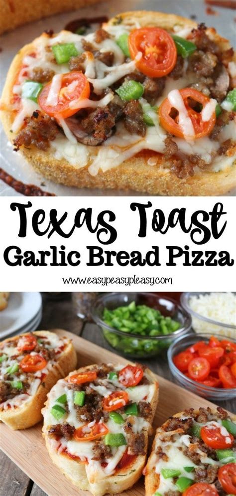 Texas Toast Garlic Bread Pizza Recipe