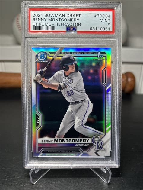 Psa Benny Montgomery Bowman Draft Chrome Refractor St Bowman