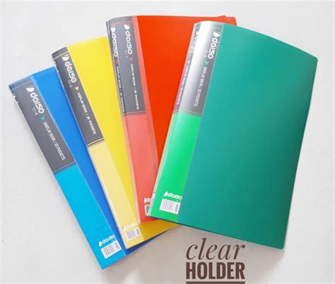 Jual CLEAR HOLDER MAP DOKUMEN PLASTIK FOLIO F4 40 LEMBAR DOCUMENET