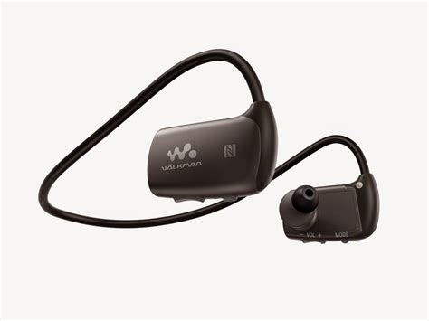 sony waterproof walkman headphones adds remote ring to control music