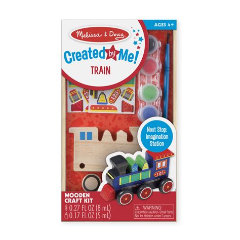 Decorate-Your-Own Wooden Train Set | Melissa & Doug