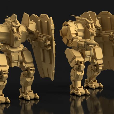 3d Printable Centurion Cn9 On Lgd Onyx For Battletech By Matt Mason