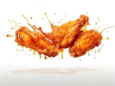 Premium Ai Image Fried Chicken Wings Isolated On Background