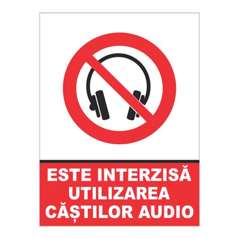 Indicator Este Interzisa Utilizarea Castilor Audio CORLY Ro