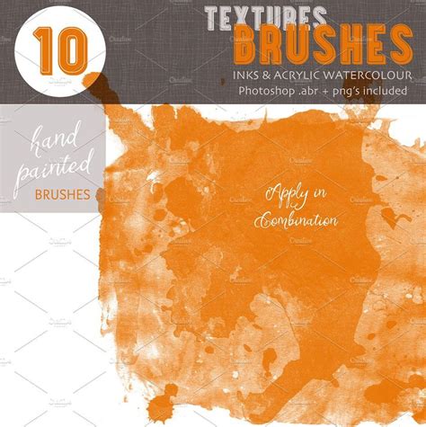 textures brushes inks acrylics photoshop painting creative