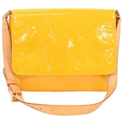 Louis Vuitton Thompson Street Yellow Vernis Leather Shoulder Bag At Stdibs