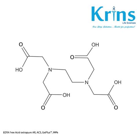 EDTA Free Acid Extrapure AR ACS ExiPlus 99 Krins Life Sciences