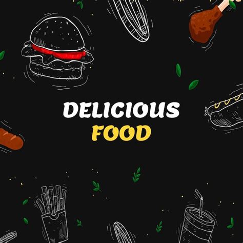 Premium Vector | Fast food texture background vector fast food wall texture