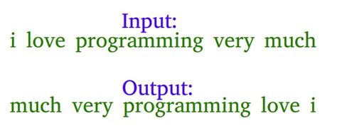 C Program To Reverse Words In A Given String GeeksforGeeks