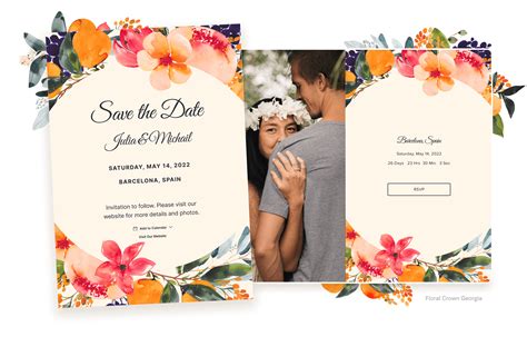 Save The Date Cards Paper Free Online Templates Joy