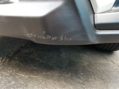 Help Front Of My New Crostrek Is Badly Scuffed On Bumper Any