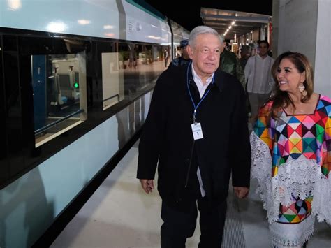 Inauguración del tramo Cancún Palenque del Tren Maya