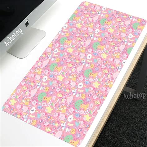 Black And White Mouse Pad Computer Kawaii Cute Desk MatMousepad Large