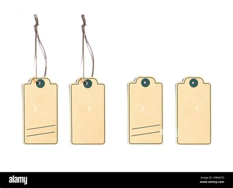 Cardboard Hang Tags For Labelling Stock Photo Alamy