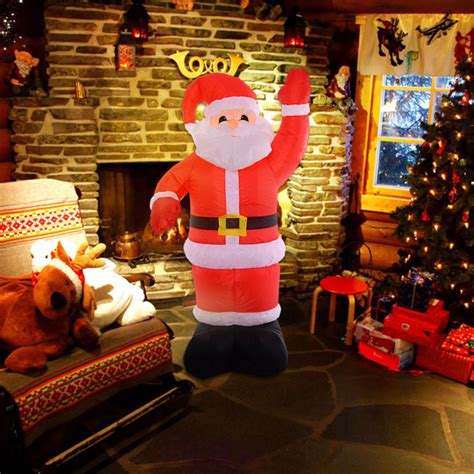 8 Feet Inflatable Christmas Xmas Santa Claus Decoration Costway