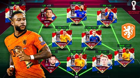 Netherlands Best Special Squad World Cup 2022 FIFA Mobile 23 YouTube