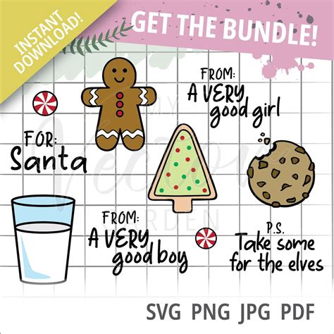 Christmas Cookie Svg Bundle Santa Plate Svg Christmas Svg Cookie