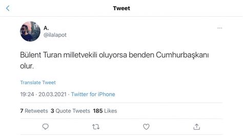 AKP li Bülent Turan ağzını bozdu Hakkında yapılan paylaşıma hakaret