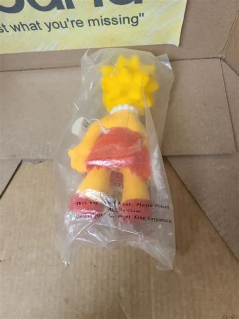 Vintage Lisa Simpson Burger King The Simpsons Cartoon Plush Doll