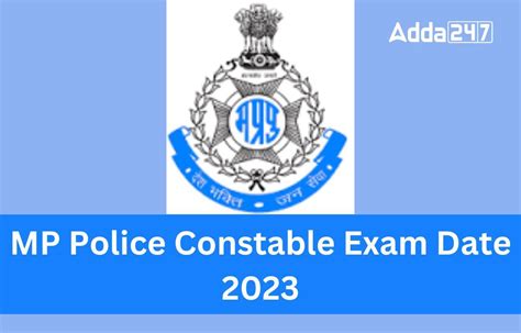 MP Police Constable Exam Date 2023 Out Complete Schedule