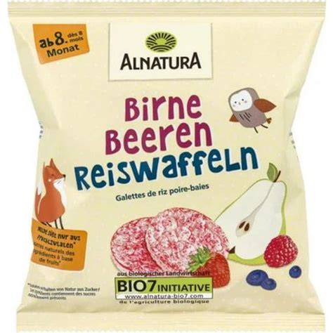 Alnatura Bio Baby Mini Reiswaffeln Birne Waldbeere G Piccantino