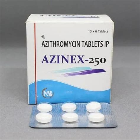 Azinex 250 Azithromycin Tablet 250 Mg At Rs 570 Box In Manimajra ID