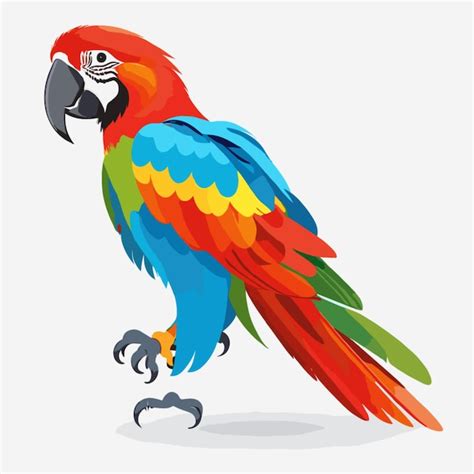 Premium Vector Macaw Vector On White Background