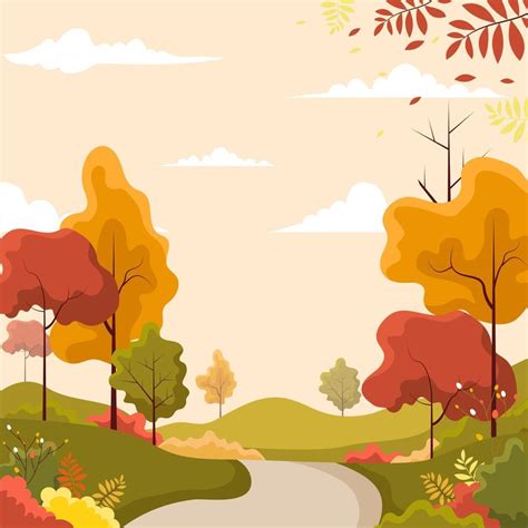 Beauty Autumn Scenery 2926395 Vector Art at Vecteezy