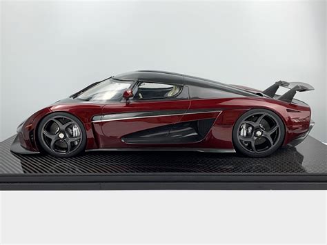 Frontiart Koenigsegg Regera Burgundy Tinted Carbon Resin Model Car