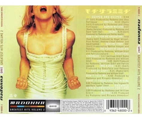 Madonna Ghv2 greatest Hits Volume 2 Cd Como Nuevo Cuotas sin interés