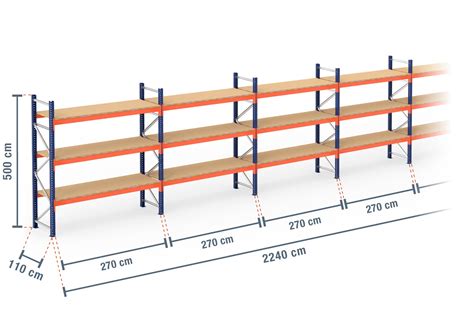 M Pallet Racking Pr Cm Deep M High Levels Rack