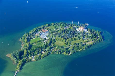 Luftbild Konstanz See Insel Mainau Auf Dem Bodensee In Konstanz Im