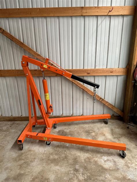 Central Hydraulics Ton Foldable Shop Crane Estatesales Org