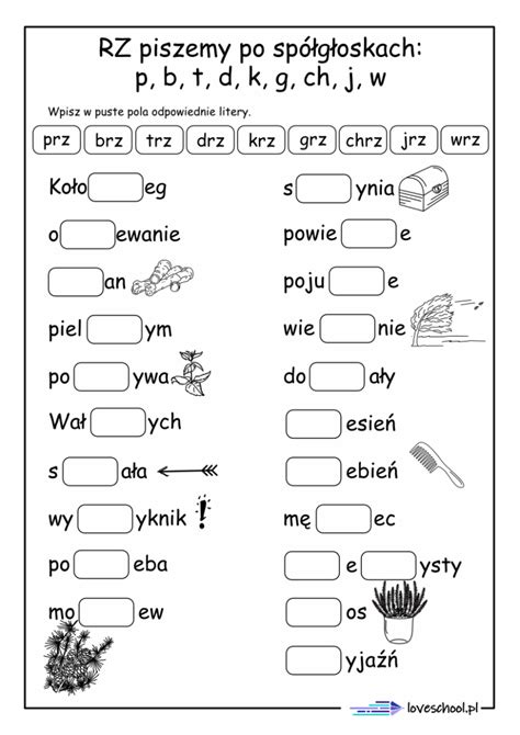 Rz po spółgłoskach ortografia nie musi być nudna