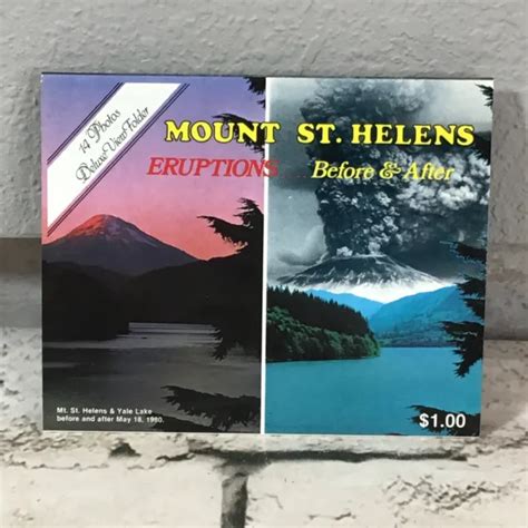 Vintage Mount St Helens Eruptions Before After Deluxe View Folder | Hot ...