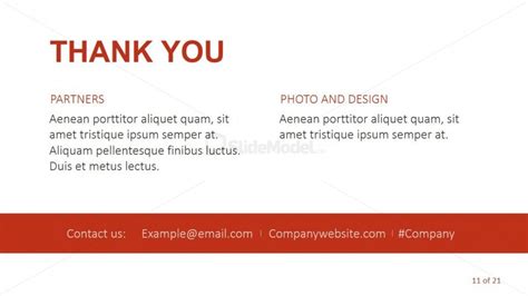 Thank You Page For Cropped Photos Template - SlideModel