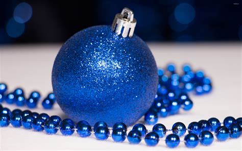 Blue Christmas ornaments wallpaper - Holiday wallpapers - #51140