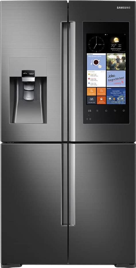 Best Buy: Samsung Family Hub 22.08 Cu. Ft. Counter-Depth 4-Door Flex ...