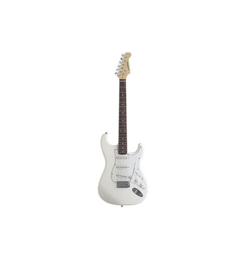 Guitarra eléctrica Daytona tipo Stratocaster ST309 Blanca