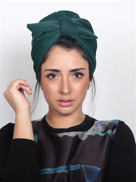 Fashion turban in Green – rona hand made turbans