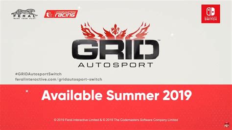 GRID Autosport Comes Zooms Into Nintendo Switch This Summer – NintendoSoup