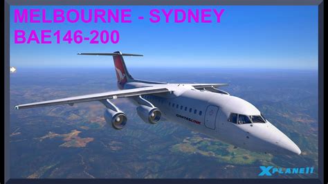 Melbourne Ymml To Sydney Yssy Bae X Plane Youtube