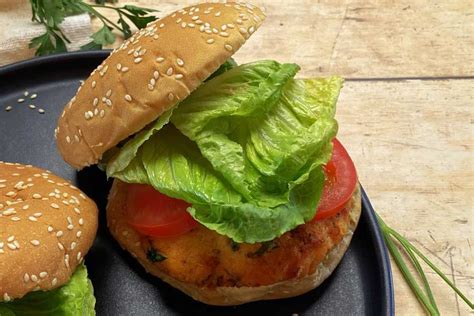 Air Fryer Salmon Burger Corrie Cooks