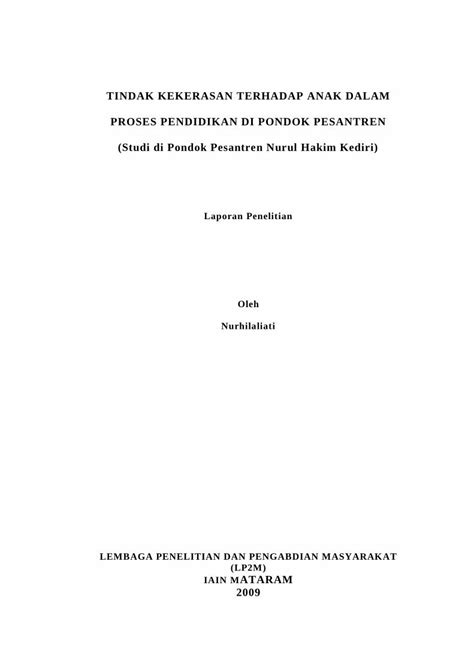 Pdf Kekerasan Terhadap Anak Dalam Dokumen Tips